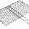3pcs Anti-Sticking Basket for Grilled Fish; Barbecue Tool with Metal Handle; and a Bacon Grill net; Outdoor Barbecue net Accessories;