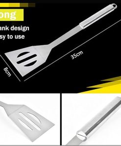 Premium Barbecue Utensils Stainless Steel Tools, 3Pcs Barbecue Accessories BBQ Grill Cooking Utensils Tools Set with Handy Case for Men and Women Outdoor Party Camping Ba 2