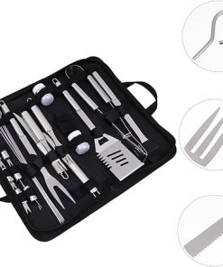 KESYOO Stainless Steel BBQ Tool Set Grill Accessories Kit for Men Outdoor Grilling Camping Parties 2