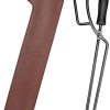Charcoal Fire Clip Fire Place Log Tongs with Leather Case for Indoor Fire/Fire Pits Accessories/Tongs for Outdoor Stove/Firewood Tongs/Campfire Tongs-Dark Brown