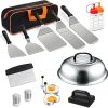 BBQ Grill Grate 304 Stainless Steel Round BBQ Grill Mesh Home Roast Nets Bacon Grill Tool Iron Nets Barbecue Accessories Non-Stick BBQ Mat Grid Cooking Grill Grates 4