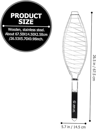 HANABASS Bbq Supplies Grilling Net Clip Fish Grill Rack Bbq Grill Rack Cooking Grate Tool 2 HANABASS Bbq Supplies Grilling Net Clip Fish Grill Rack Bbq Grill Rack Cooking Grate Tool - Image 2