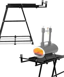 SIMOND STORE - Propane Forge Stand - Compatible with All Single & Double Burner Propane Forges for Blacksmithing Steel Forge Propane Forge for Knife Making Stand Blacksmith Forge Kit 12"(L) The Forge Tools .