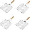 Totority 1 Set Roast Chicken Fork Professional Bbq Forks for Rotisserie Cooking for Grilling Fish Meat Portable Kitchen Gadget for Outdoor Barbecues Picnics 3