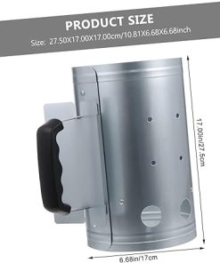 VICASKY Quick Ignition BBQ Grill Lighter Large Size Chimney Starter for Outdoor Cooking BBQ Barbecue Fire Starter 2