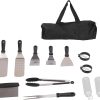 BBQ Grilling Accessories Set, 12Pcs Stainless Steel Accessories Kit, Barbecue Grilling Tool, BBQ Utensil Set for Outdoor Camping Backyard