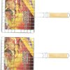 2 Pcs Iron Wire BBQ Clips Simple Outdoor Barbecue Tools for Grilling Fish Meat Vegetables Silver BBQ Clips and Racks for Easy Handling and Cooking