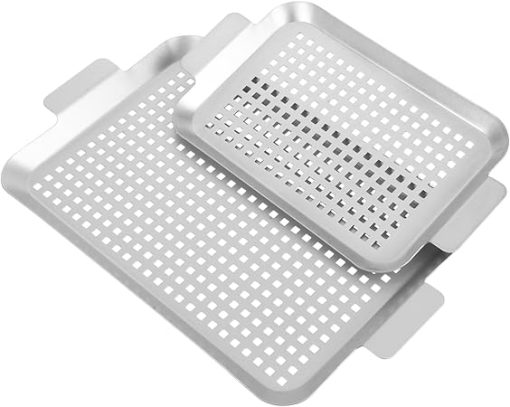 Outdoor Grilling Pan Multi Function Serving Tray for Bbq Baking Roasting Essential Bakeware for Outdoor Cooking for Cookies Cakes More