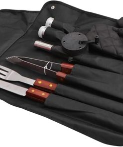 BBQ Tool Set 8-Piece Grilling Accessories BBQ Cutter Grill Utensils Stainless Steel for Outdoor Camping