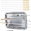 POPETPOP Professional BBQ Tools Set Complete Grilling Utensils Kit Clip Fork Fan Griddle Accessories for Outdoor Cooking