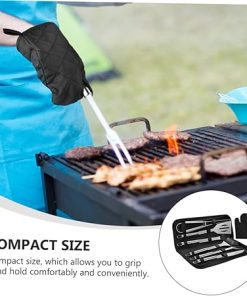 BESPORTBLE Stainless Steel BBQ Tools Set 7 Pcs Portable Cooking Utensils Grill Set for Outdoor Grill 2
