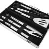 11pc Stainless Steel Grill Tool Set BBQ Utensils Storage Box Outdoor Grill Kit BBQ Tools for Camping 4