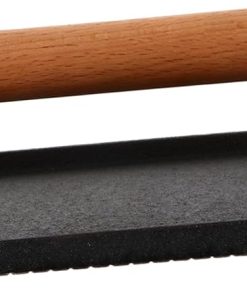 1 PC Stylish Cast Grill Press with Handle Convenient Steak Press for BBQ Efficient Cooking Tool Prevents Curling for Grilling Meat