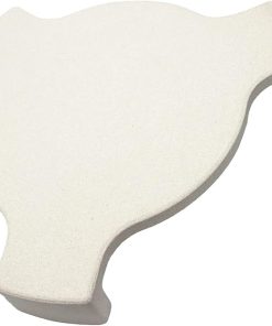 Extra Thick with legs Ceramic Pizza Stone, Heat Deflector Conveggtor, Smoking Stone ceramic plate for BGE, Big Green Egg Large, Kamado Char-Griller AKORN 18" Charcoal Grill Accessories