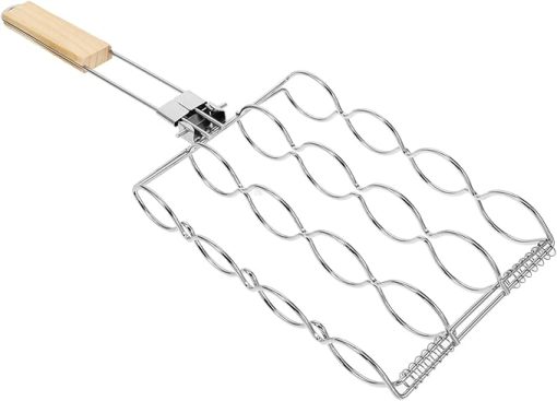 Bbq Corn Holder Grill Rack Portable Sausage Grilling Clamp for Outdoor Camping Picnics Easy Clean Vegetable Grill Equipment for Delicious Bbq Cooking
