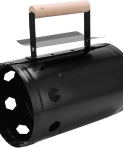 Fast Charcoal Barrel Carbon Stove with Handle Outdoor Barbecue Fire Bamboo Chimney Tools