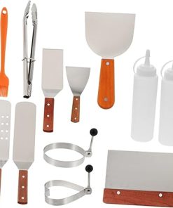 BESPORTBLE Outdoor BBQ Grill Tools Set 12pcs Stainless Steel BBQ Utensils for Camping Picnic Tailgating