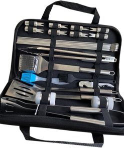 BESPORTBLE 28pc BBQ Tool Set Camp Utensils Set Stainless Steel Grill Cooking Accessories