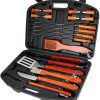 Outdoor 18 Piece Set of Barbecue Utensils and Tools Complete Set of Barbecue Tools