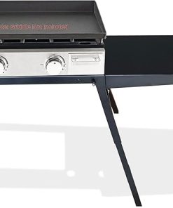 FEBTECH - Adjustable Griddle Stand Compatible with Blackstone 17” and 22” tabletop griddles, Adjustable Leg and Side Shelf Perfect for Outdoor Cooking