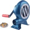 DARZYS Hand Crank Blacksmith Forge Blower, Heavy Duty Cooking Manual BBQ Air Blower, For Fireplace/Outdoor Flame Exciter(200W)