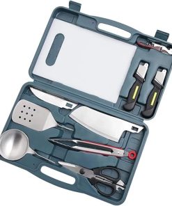 BBQ Grill Accessories, Heavy Duty BBQ Grill Tools Set,Stainless Steel Barbecue Tool Set Barbecue Accessory Set,Heavy Duty BBQ Accessories with Carrying Case,Easy to Carry