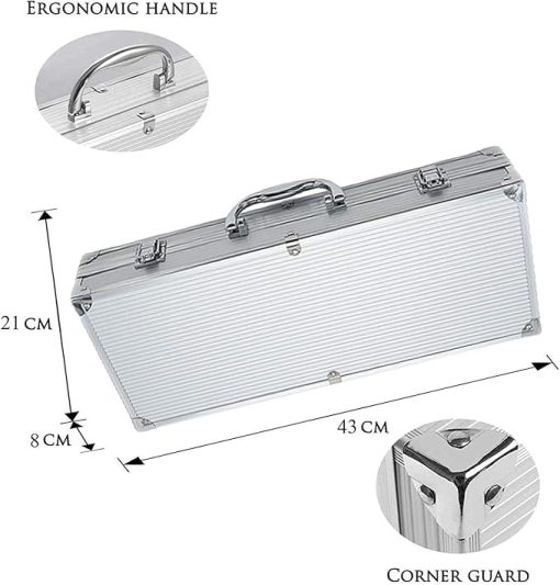 Grill Accessories Set 10PCS Stainless Steel Barbecue Tool Set for Backyard Outdoor Camping - Best Grill Gift - Image 2