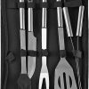 5PCS Grilling Accessories BBQ Grill Tools Set, Heavy Duty Stainless Steel BBQ Tools for Outdoor, Camping, and Kitchen 3