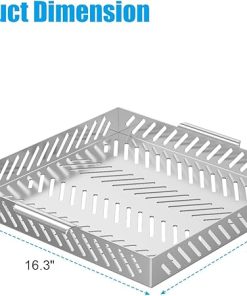 7673 Roasting Basket Replacement for Weber Crafted Genesis Frame Kit, Rotisserie Basket for Weber Genesis II 300 & 400 Parts, BBQ Grill Basket for Weber Smokefire grill Outdoor Cooking Accessories 2