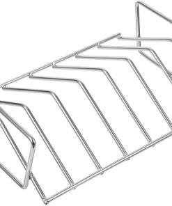 SUPVOX Barbecue Rib Rack Grill Tool Outdoor Grill Rack Barbecue Accessories Camping Rib Rack