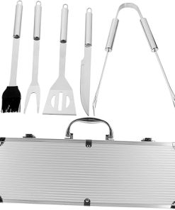 POPETPOP 1 Set Stainless Steel Grill Tools Stainless Steel BBQ Tools BBQ Accessories Tools Barbecue Tools