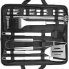 BBQ Stainless Steel Grilling Tools Set, 18-Piece Grill Accessories with Storage Bag, for Barbecue Enthusiasts and Camping Lovers 4