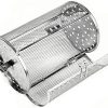 BBQ Stainless Steel Rotating Grill for Nuts Peanuts Chestnuts Rotary Grill Cage Air Fryer Rotating Grill Cage Accessories(C)