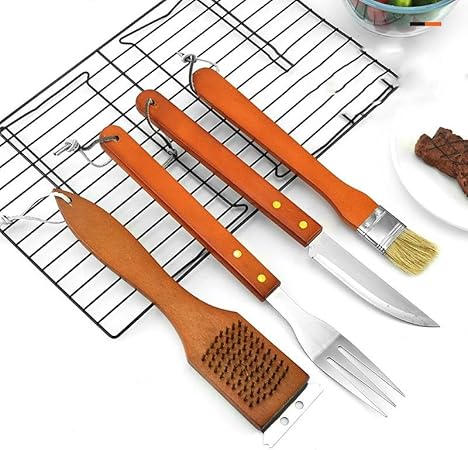 BBQ Tool Combination Set Stainless Steel Portable Carrying Case BBQ 18 Piece BBQ Set 2 BBQ Tool Combination Set Stainless Steel Portable Carrying Case BBQ 18 Piece BBQ Set - Image 2