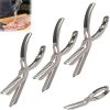 Rib Membrane Remover Stainless Steel Tool Kit,The Ultimate Rib Prep Tool for BBQ Enthusiasts,Ergonomic Design for Easy Membrane Removal,Dishwasher Safe BBQ Accessories (3pcs) 3