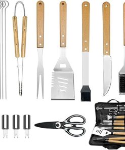 Fork Shovel Clip BBQ Accessories Cloth Bag Stainless Steel Baking Set