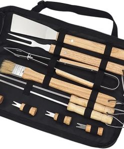 BBQ Accessories Grilling Tools, Stainless Steel BBQ Tools Grill Tools Set for Cooking, Backyard Barbecue & Outdoor Camping Gift for Man Dad Women Barbecue Enthusiasts Set