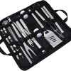 KESYOO Stainless Steel BBQ Tool Set Grill Accessories Kit for Men Outdoor Grilling Camping Parties