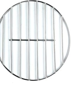 KeuLen Stainless Steel Wire Grill Rack,Grids Grates Stainless Steel Round Mesh Home Roast Nets Bacon Grill Tool Iron Nets Barbecue Accessories(43.5cm)