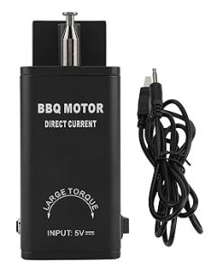 DC 5V BBQ Roast Rotisserie Grill Motor Roaster Barbecue Tool Accessories with USB Cable Black