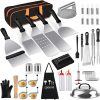 Mont Alpi MAPK Universal Outdoor Grill Pizza Making Converter Kit – Pizza Stone Rest with Handles, 15″ Pizza Stone, Stainless Steel Fold up Pizza Peel and Chicago Style Pizza Rocker Cutter Knife 4