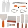 BESPORTBLE BBQ Grill Tools Kit 8pcs Grilling Utensils Set Heavy Duty Stainless Steel BBQ Utensils Outdoor Grill Accessories Meat Tenderizer Cleaning Brush Camping 4