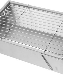 GANAZONO Outdoor Barbecue Grill Camping Bbq Stove Stainless Steel Compact Folding Design Easy to Clean for Adventures