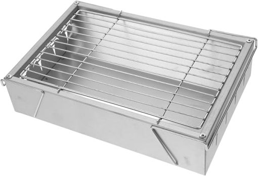 GANAZONO Outdoor Barbecue Grill Camping Bbq Stove Stainless Steel Compact Folding Design Easy to Clean for Adventures