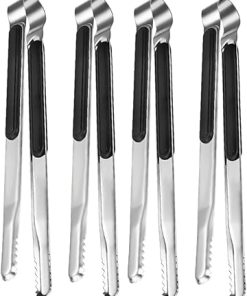 GALPADA 3sets Stainless Steel Grill Utensils Set Multi-function Bbq Tongs for Cooking Serving 4pcs*3 2