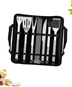 Complete BBQ Tools Kit 12pc Stainless Steel BBQ Utensil Set Storage Bag Barbecue Tools for Grill for Outdoor Cooking 2