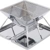BBQ Grill Outdoor Stand Stainless Steel BBQ Roasting Holder Beer Can Rack for Indoor Outdoor Camping Picnic Grill Accessory 3