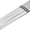 BBQ 10/15Pcs Stainless Steel Skewer Reusable BBQ Kebab Skewers for Outdoor Camping Picnic Tools Cooking Tools Accessories(33cm-15pcs)