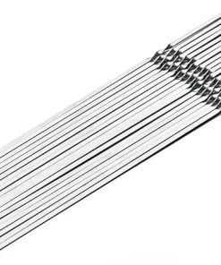 BBQ 10/15Pcs Stainless Steel Skewer Reusable BBQ Kebab Skewers for Outdoor Camping Picnic Tools Cooking Tools Accessories(33cm-15pcs)