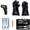 HANABASS 3sets Roasting Forks Barbecue Accessories Set u Shape Forks for Grilling 5pcs*3 3